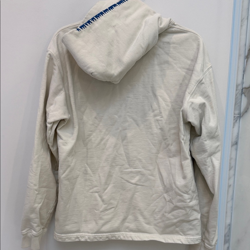 Madhappy Off-White Hoodie with Blue Logo - Picture 2 of 4